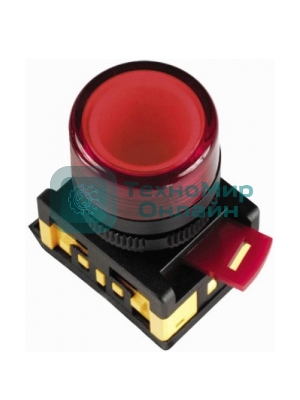 Арматура светосигнальная AL-22TE красн. цил. IEK BLS30-ALTE-K04