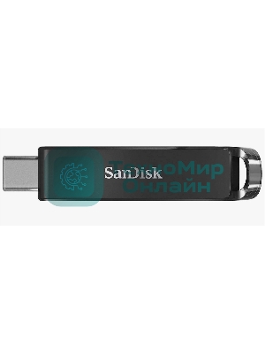 Флешка USB Sandisk CZ460 Ultra (SDCZ460-128G-G46), 128Gb, USB Type-C, R/W 150/30, черный