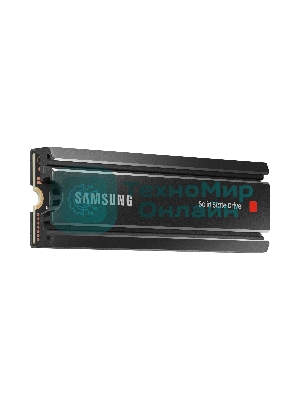 Накопитель SSD Samsung 980 PRO, 1TB, PCIe 4.0 x4, M.2 2280, NVMe, R/W 7000/5000, с радиатором