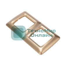 Рамка Kranz 2-я DEA горизонтальная Золотой металлик (1/10/180)