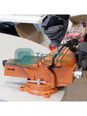 Тиски Sparta слесарные 150мм поворотные с наковальней