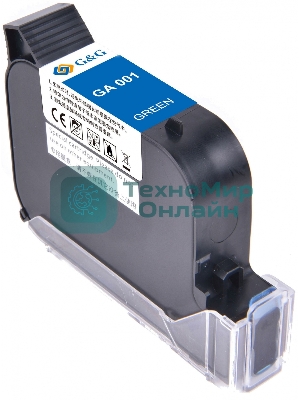 Картридж струйный G&G GA-001G зеленый (42мл) для G&G GG-HH1001