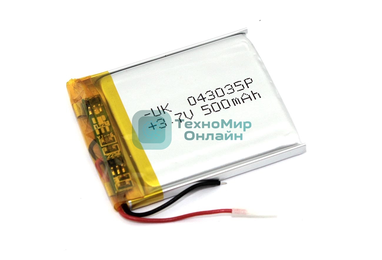 Аккумулятор Li-Pol (батарея) 4x30x35мм 2pin 3.7V/500mAh