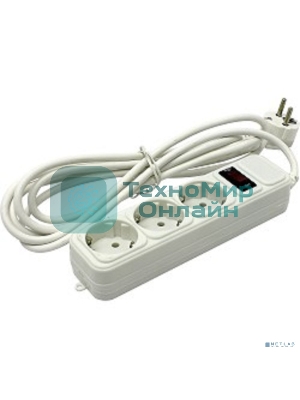 Сетевой фильтр ExeGate EX221181RUS SP-3-3W (3 розетки, 3 м, евровилка, белый)