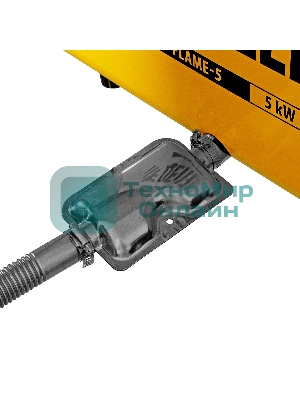 Дизельная тепловая портативная пушка Denzel Flame-5, 5кВт, 300м3/ч, непр.наг., циф. терм.