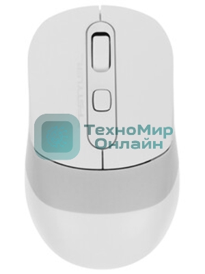 Мышь беспроводная A4Tech Fstyler FB10C белый/серый, 2000 dpi, радиоканал, Bluetooth, USB, кнопки - 4