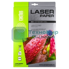Фотобумага Cactus CS-LPA4160100 A4/160г/м2/100л./белый глянцевое для лазерной печати