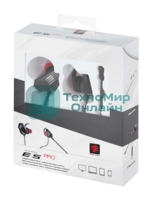 Гарнитура Mad Catz E.S. PRO+ чёрный, проводная, mini jack 3.5 мм, вставные