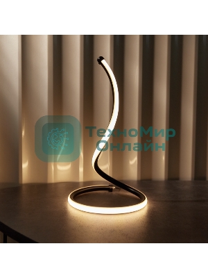 Светильник декоративный Spiral Uno, LED, 2Вт, 3000К, 5В, черный Rexant