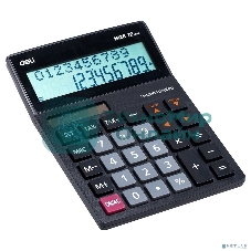 Калькулятор настольный Deli EM126 черный 12-разр.