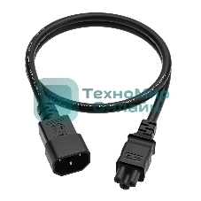 Кабель питания GCR PROF 3.0m, С14 - С5, черный, 3x1,5мм, GCR-55969