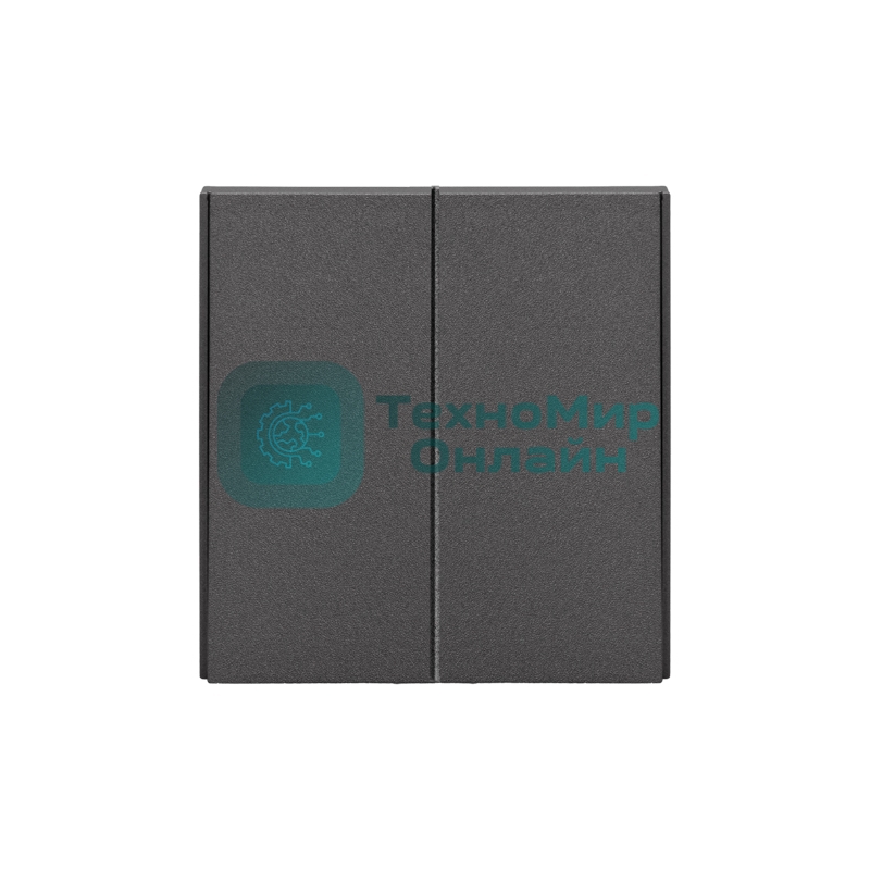 Выключатель Kranz STRONG 2 кл проходной (переключатель) 10А с/у графит