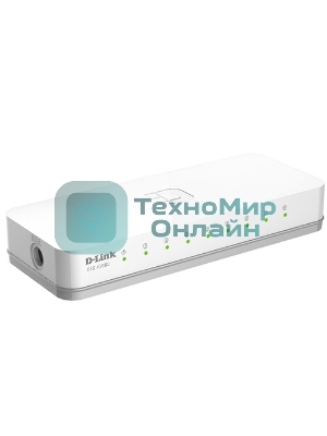 Коммутатор D-Link DES-1008C/F6/E, 8×100 Мбит/с, неуправляемый