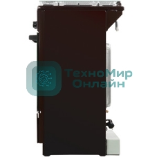 Плита газовая De Luxe 5040.32Г (КР) ЧР 014 коричневый, конфорок 4 шт, духовка 46 л, 50 см x 85 см x 50 см