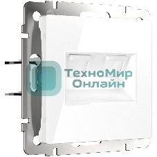 Розетка двойная Werkel Ethernet RJ-45 (белый) W1181101