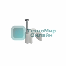 Крепеж кабеля круглый Rexant 9 мм, белый (упак. 50 шт)