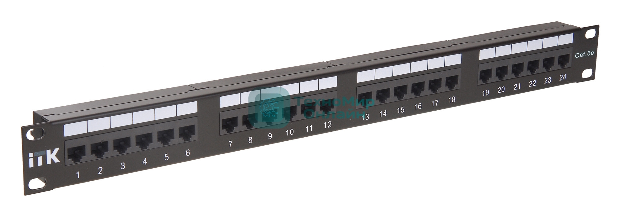 Патч-панель кат.5Е UTP, 24 порта (IDC Dual) 1U патч-панель кат.5Е UTP, 24 порта (IDC Dual)