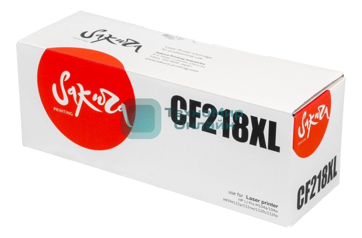 Картридж Sakura CF218XL для HP, черный, 6000 к.