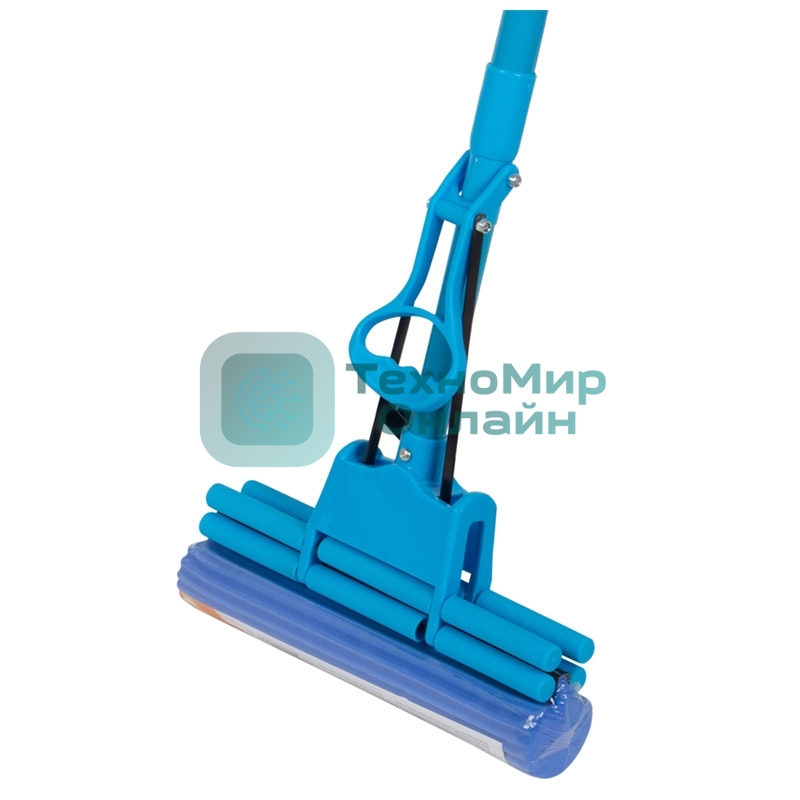 Швабра отжимная МорР-08 с насадкой ПВА, 2 ряда роликов