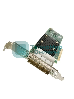 Адаптер SAS 9500-16e SGL (05-50075-00) PCIe Gen4 x8 LP, Tri-Mode SAS/SATA/NVMe 12G HBA, 16port(4*ext SFF8644), 3816 IOC