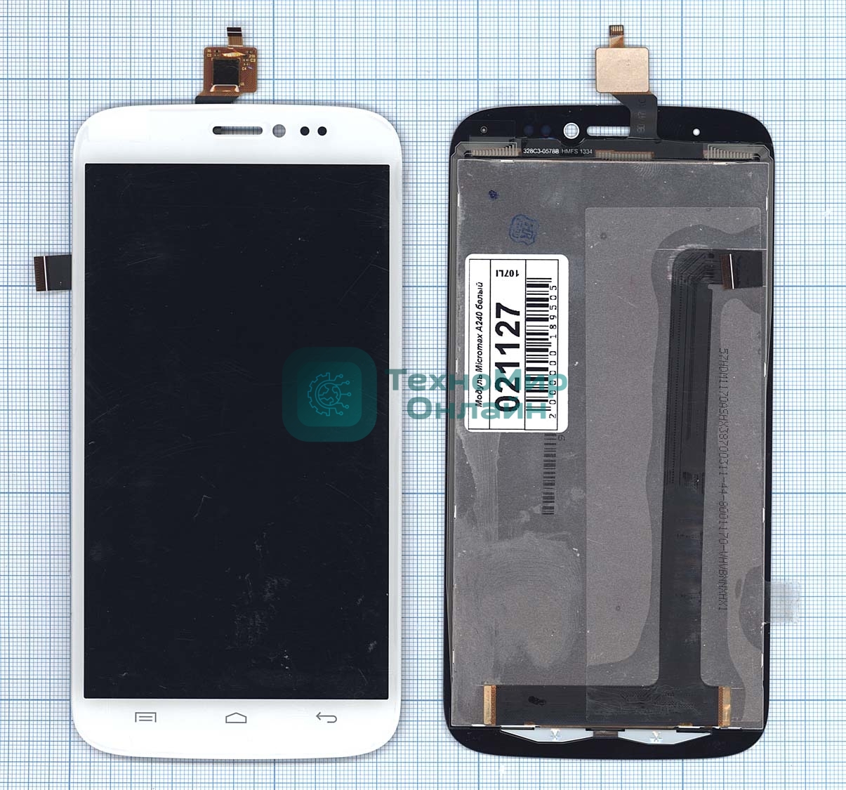 Дисплей для Micromax A240 Canvas Doodle 2 белый