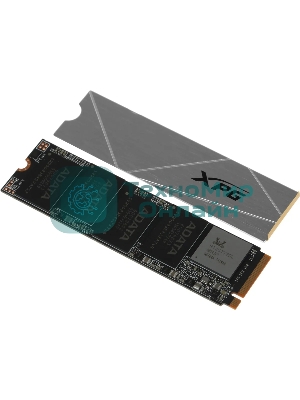 Накопитель SSD ADATA XPG GAMMIX S60, 1Tb, PCIe 4.0 x4, M.2 2280, NVMe, R/W 5000/3200, с радиатором