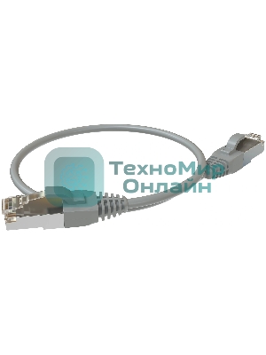 Патч-корд Sysmatrix PC 4545.5ES26.03LSZHGY F/UTP RJ-45 вил.-вилка RJ-45 cat.5e 0.5м серый LSZH