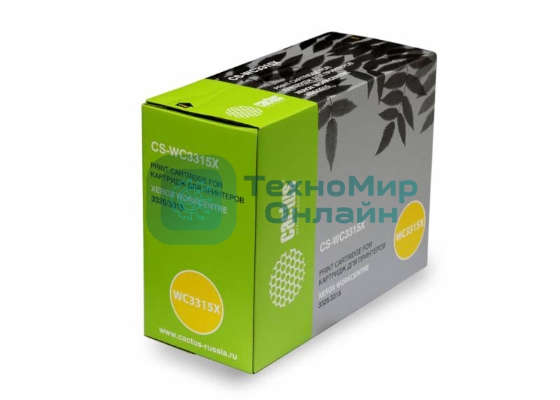 Картридж лазерный Cactus CS-WC3315X (106R02310) черный (5000 стр.) для Xerox WorkCentre 3315/3325