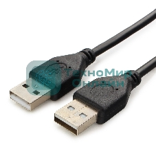Кабель USB2.0 Pro Cablexpert CCP-USB2-AMAM-6, AM/AM, 1.8м, экран, черный, пакет