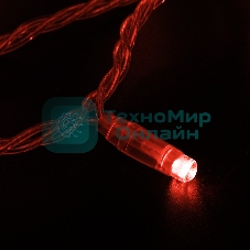 Гирлянда Neon-night Нить 10м, с эффектом мерцания, прозрачный ПВХ, 24В, Красный