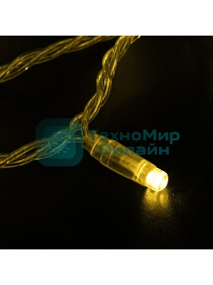 Гирлянда Neon-night Нить 10м, эффект мерцания (каждый 5-ый), прозрачный ПВХ, 230В, Желтый