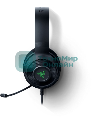 Гарнитура Razer Kraken V3 X чёрный, проводная, USB