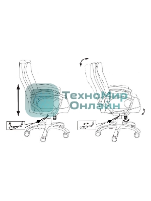 Кресло Бюрократ CH-868N Fabric Alfa 44 серый, ткань