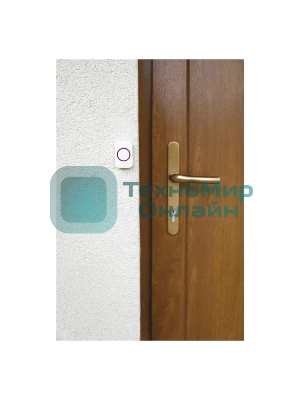 Звонок дверной беспроводной Rexant белый/красный