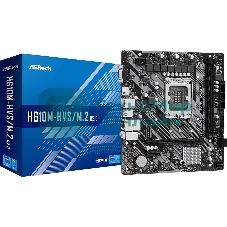 Материнская плата ASRock H610M-HVS/M.2 R2.0, LGA 1700, Intel H610, 2xDDR4, 4xSATA, 1xM.2, 1xPCIe 4.0 x16, 1xPCIe x1, 1xHDMI, 1xVGA, 1x 1Gb LAN, 4xUSB-A 2.0, 2xUSB-A 3.2 Gen 1, 3x3.5 мм, 7.1, mATX