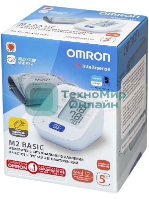 Тонометр OMRON M2 Basic (HEM-7121-ARU) с адаптером