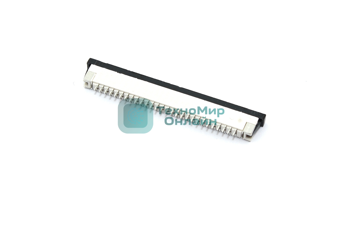 Разъем FPC Half Coverage Top Contact 1.0K-BS-28PWB 28 pin высота 2мм шаг 1мм