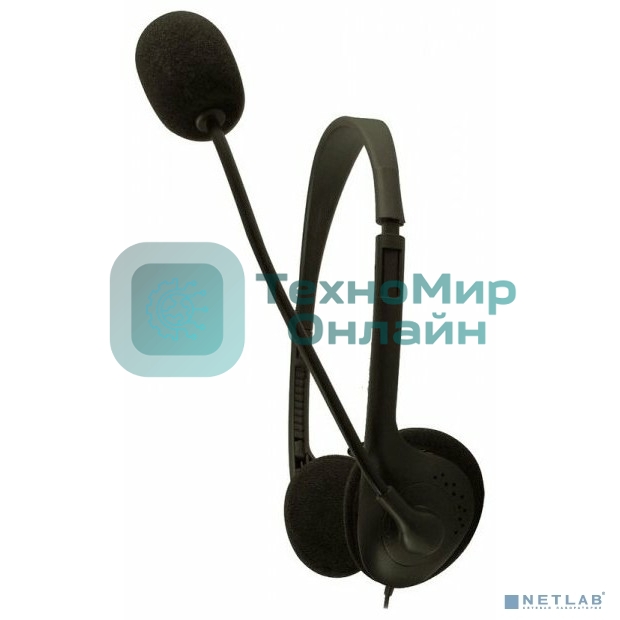 Проводные наушники Smartbuy SBH-5000 Ez-Talk черный, накладные, Jack 3.5 мм