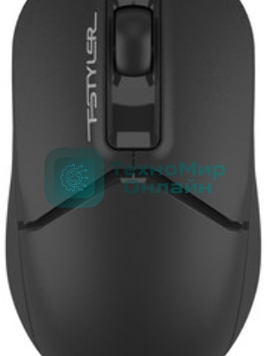 Мышь беспроводная A4Tech Fstyler FB12 черный, 1200 dpi, радиоканал, Bluetooth, USB, кнопки - 3