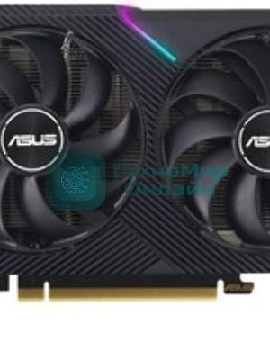 Видеокарта Asus NVIDIA GeForce RTX 3050 8192Mb DUAL-RTX 3050-O8G-V2 PCI-E 4.0 128 GDDR6 1822/14000 DVIx1 HDMIx1 DPx1 Ret