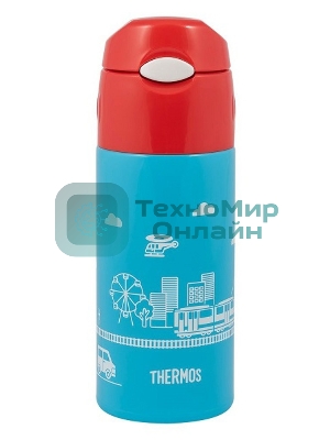 Термос Thermos FHL-401F BL 0.4л. голубой/красный с чехлом (320353)