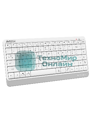 Клавиатура беспроводная A4Tech Fstyler FBK11 USB, Bluetooth/Радиоканал, белый/серый