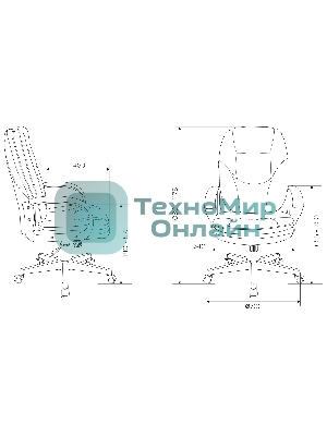 Кресло Бюрократ CH-868N Fabric Alfa 44 серый, ткань