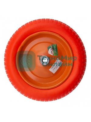 Колесо Palisad полиуретановое 3.00-8 длина оси 90 мм, подшипник 20 мм