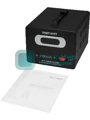 Напольный стабилизатор напряжения SMARTWATT AVR TOWER 2000RF (140W - 260W, 2000VA, 2 кВт, 50-60 Гц, розеток - 2, LED-дис