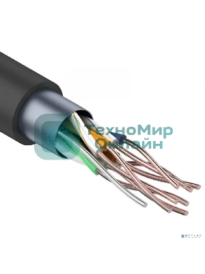Кабель витая пара Rexant FTP 4PR 24AWG, cat.5e наружный (OUTDOOR) (бухта 305м) (в коробке)