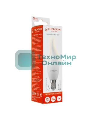 Лампа cветодиодная LED Thomson TH-B2098 E27, груша, 5Вт, 4000К, белый нейтральный, 1 шт.