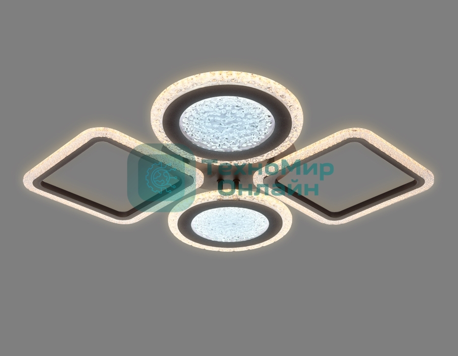 Потолочный светодиодный светильник FA431/4 CF кофе 108W 750*580*80 (ПДУ РАДИО 2.4G)