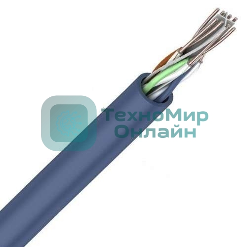 Кабель витая пара Rexant U/UTP кат.6 4х2х23AWG solid CU PVC син. (м)