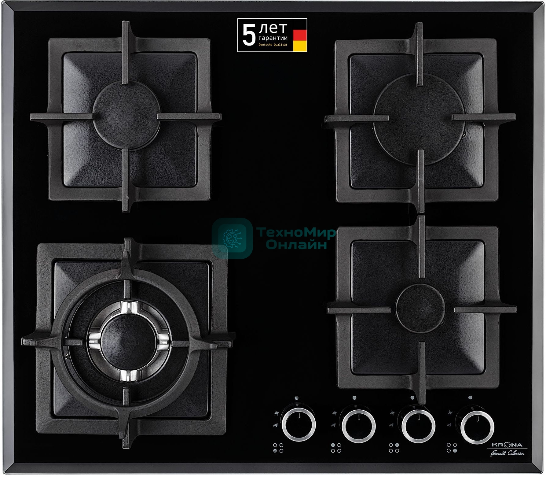 Газовая варочная панель Krona CALORE 60 BL